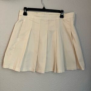 American Eagle Outfitters Cream Mini Skirt